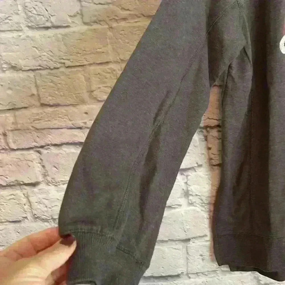 Wildfox "Easy Does It" statement sweatshirt Charcoal Gray Size M - Picture 5 of 9